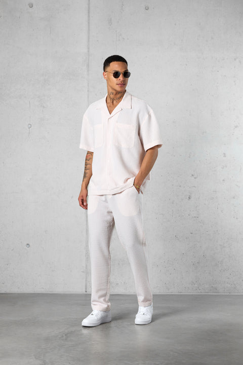 OFFWHITE ROSE STRIPED PANTS