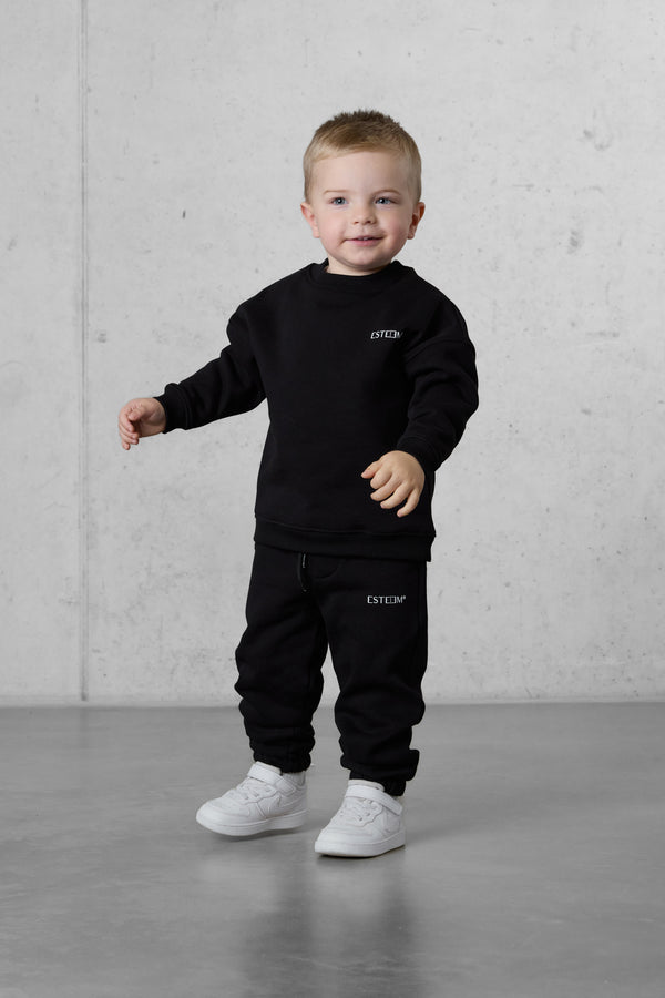 BLACK DISCREET OVERSIZED SET