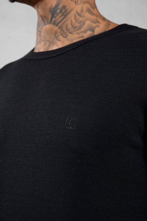 BLACK RIB LONGSLEEVE