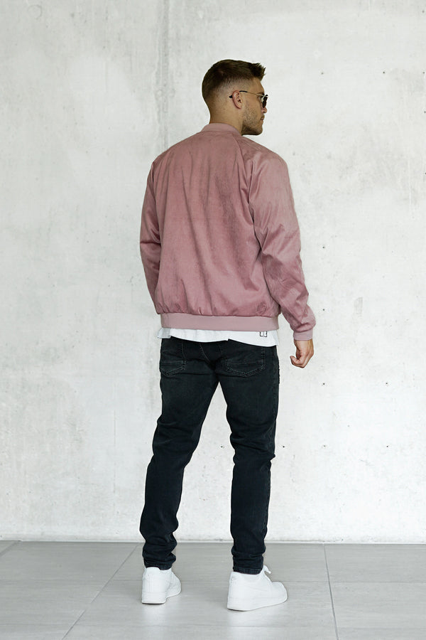 BERRY SUEDE JACKET
