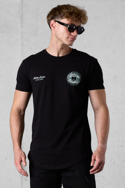 BLACK BLAZING SUNSHINE TEE