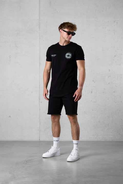 BLACK BLAZING SUNSHINE TEE