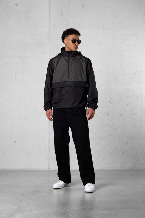 BLACK KHAKI WINDBREAKER