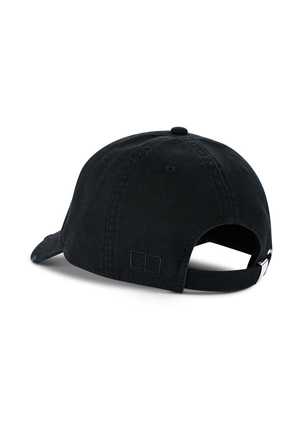 BLACK DESTROYED BASECAP