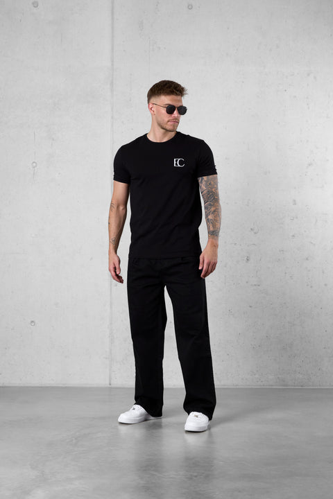 BLACK EC LOGO TEE