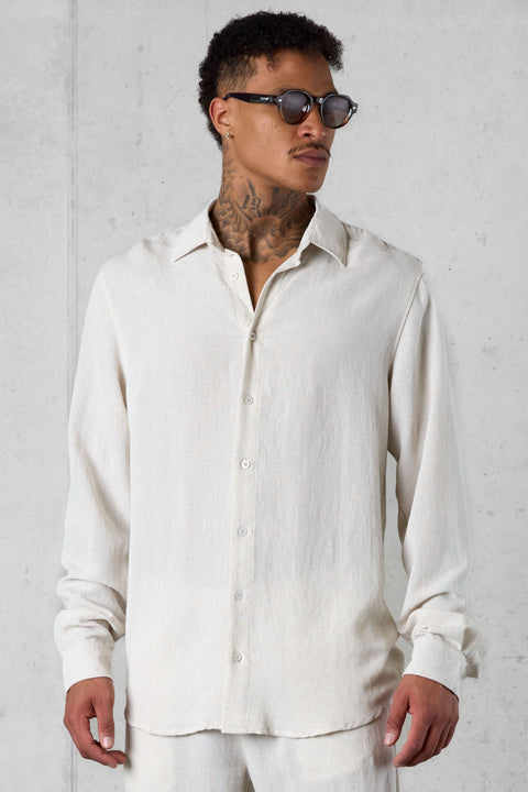 ECRU LINEN SHIRT