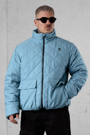 FROSTBLUE DIAMOND PUFFER JACKET
