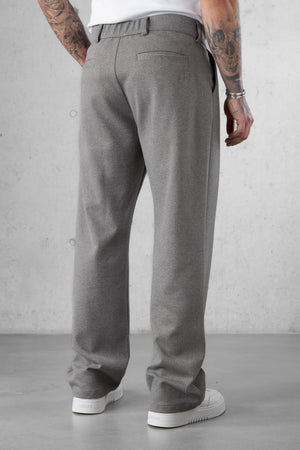 GREIGE WIDE TAILORED PANTS