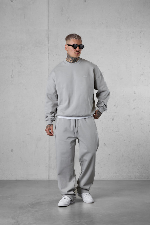 GREY DISCREET OVERSIZED SWEATER