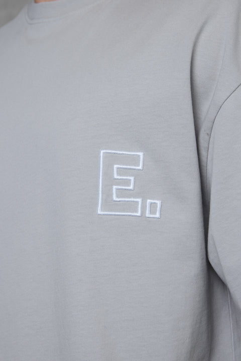 GREY E. STATEMENT OVERSIZED TEE