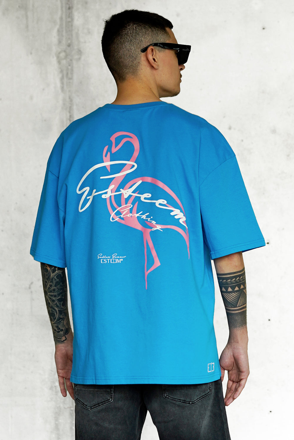 IBIZABLUE FLAMINGO OVERSIZED TEE
