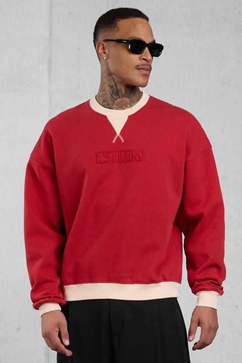 LAVARED APPLIQUÉ OVERSIZED SWEATER