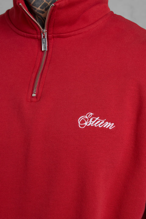 LAVARED SIGNATURE OVERSIZED HALFZIP SWEATER