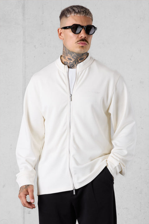 OFFWHITE ESSENTIAL ZIP SWEATER