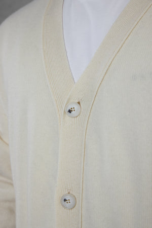 OFFWHITE OVERSIZED KNIT CARDIGAN