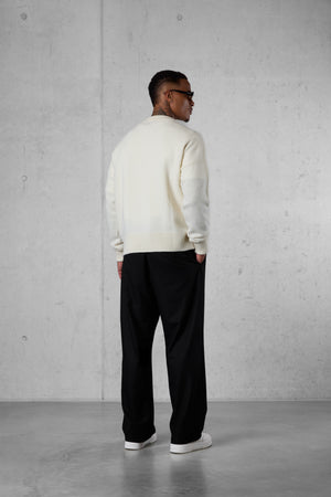 OFFWHITE OVERSIZED KNIT CARDIGAN