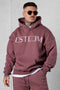 ROSEBROWN LETTERING OVERSIZED HOODIE