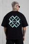BLACK LOW SUN HOURS OVERSIZED TEE