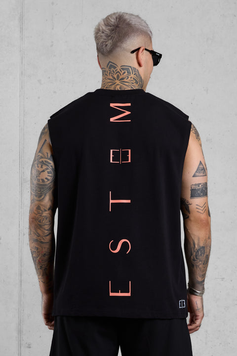 BLACK CORAL VERTICAL OVERSIZED TANK TEE