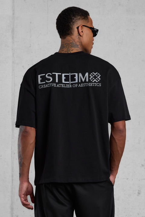BLACK CREATIVE ATELIER OVERSIZED TEE