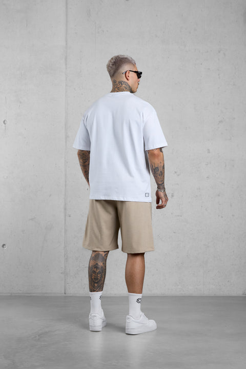 WHITE MONOGRAM REGULAR TEE