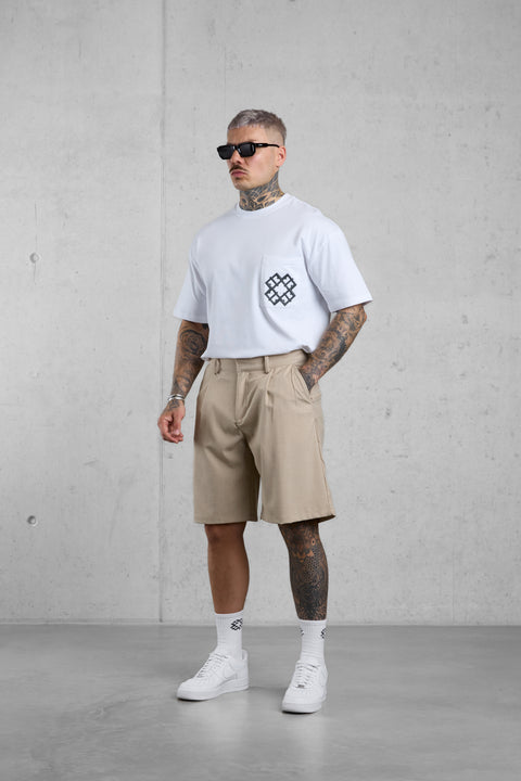 WHITE MONOGRAM REGULAR TEE