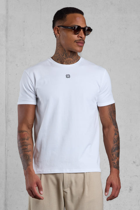 WHITE MONOGRAM TEE