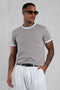 MINERALGREY CONTRAST TEE