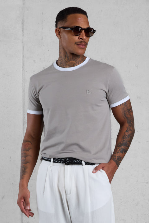 MINERALGREY CONTRAST TEE