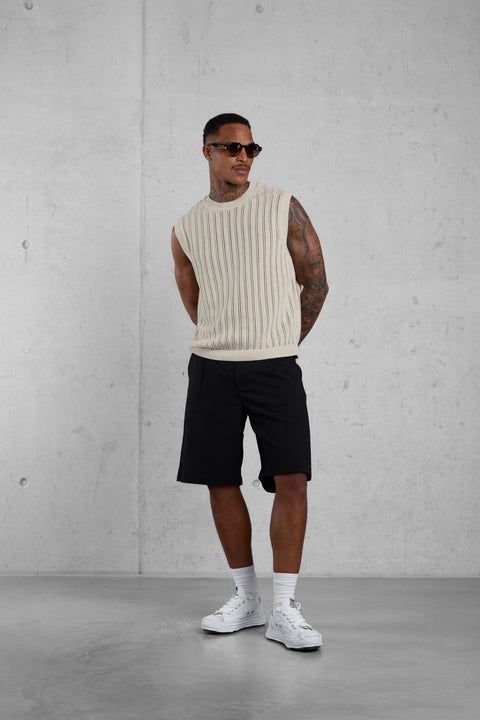 SAND KNIT TANK TEE