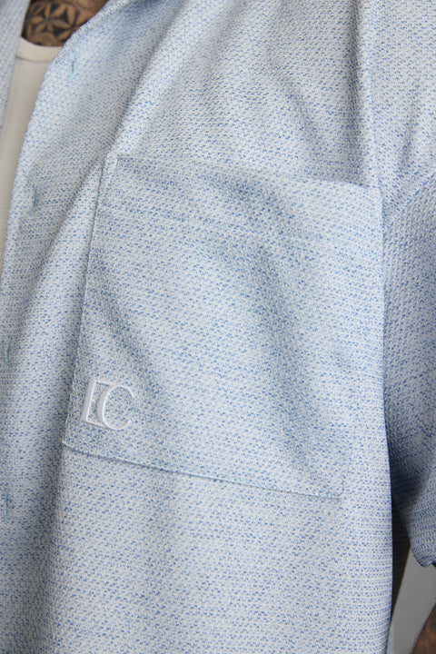 LIGHTBLUE TEXTURED SHIRT