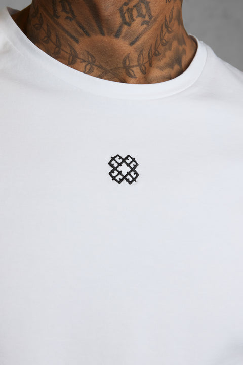 WHITE MONOGRAM TEE