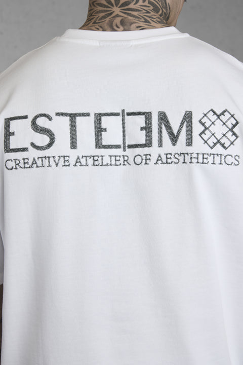 WHITE CREATIVE ATELIER OVERSIZED TEE