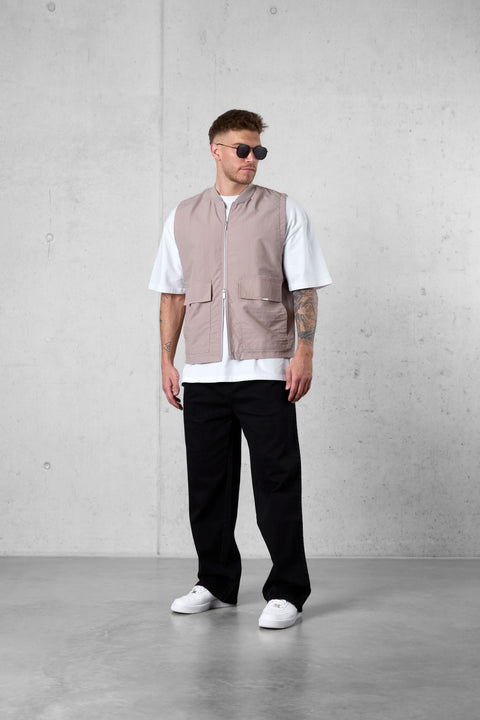 STONE NYLON VEST