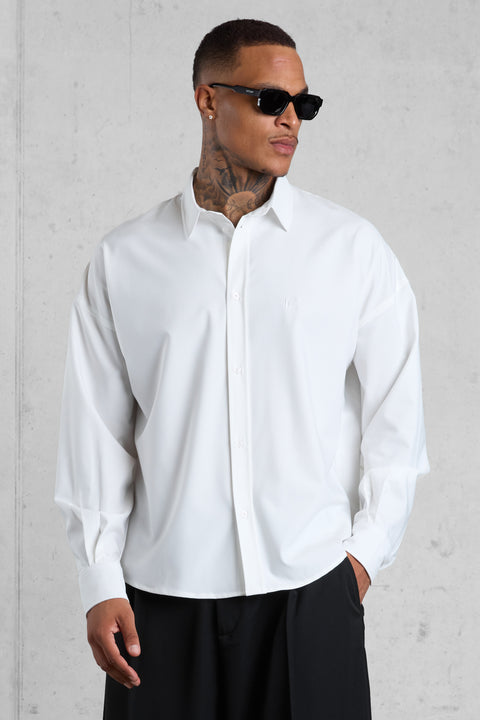 WHITE EC OVERSIZED SHIRT