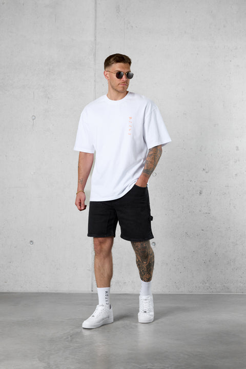 WASHED BLACK CARPENTER JEANSSHORTS