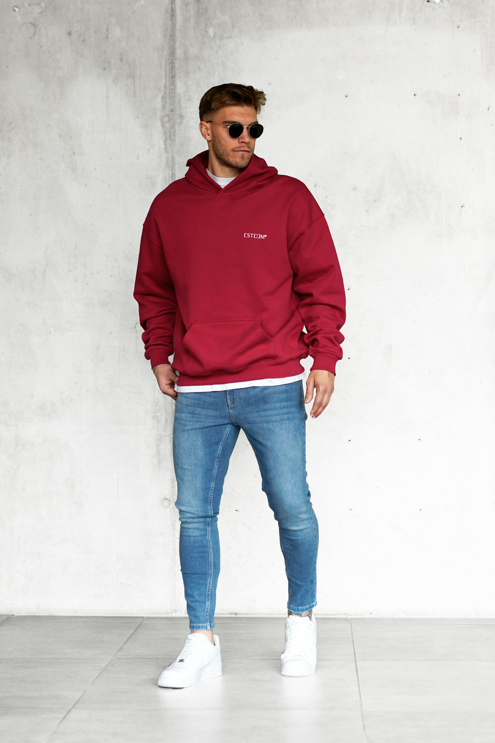 WASHED BLUE BASIC JEANS