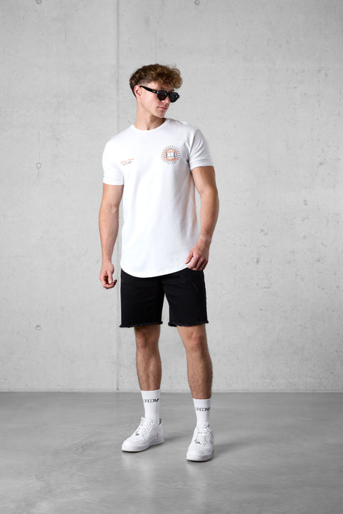 WHITE BLAZING SUNSHINE TEE