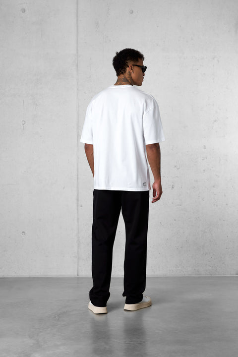 WHITE ICON POCKET OVERSIZED TEE