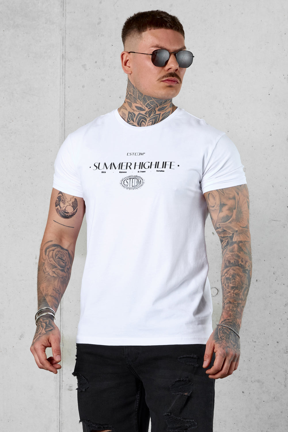 WHITE SUMMER HIGHLIFE TEE