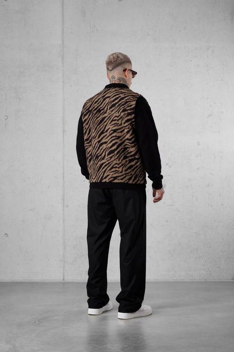 ZEBRA FLANNEL VEST